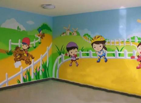广安幼儿园墙体彩绘制作流程及注意事项